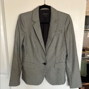 Black and White Checkered Blazer
